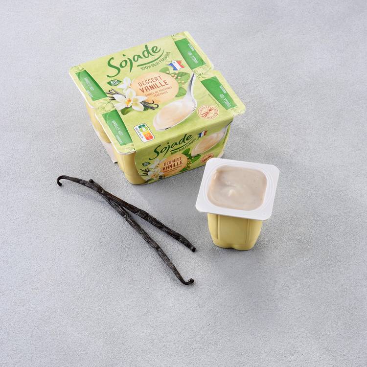 Les Yaourts soja vanille BIO "Sojade"