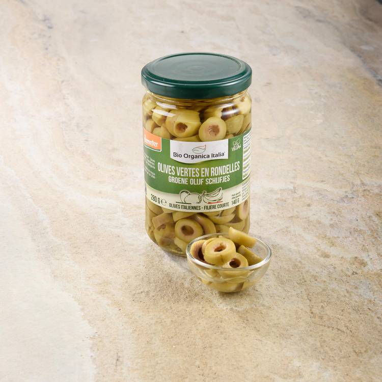 Les Olives vertes en rondelles BIO