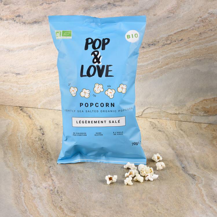 Les Popcorns légèrement salés BIO