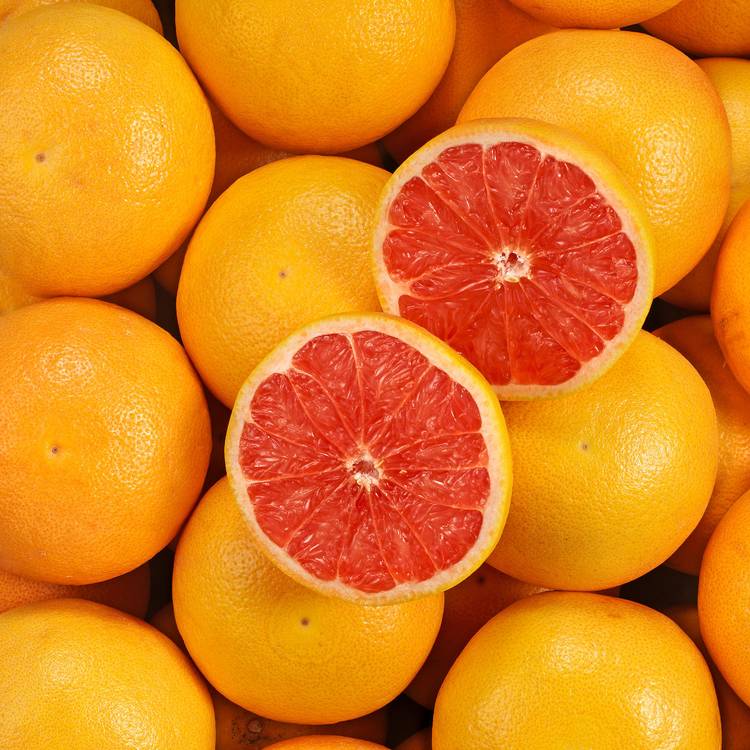 Le Pomelo rouge en filet