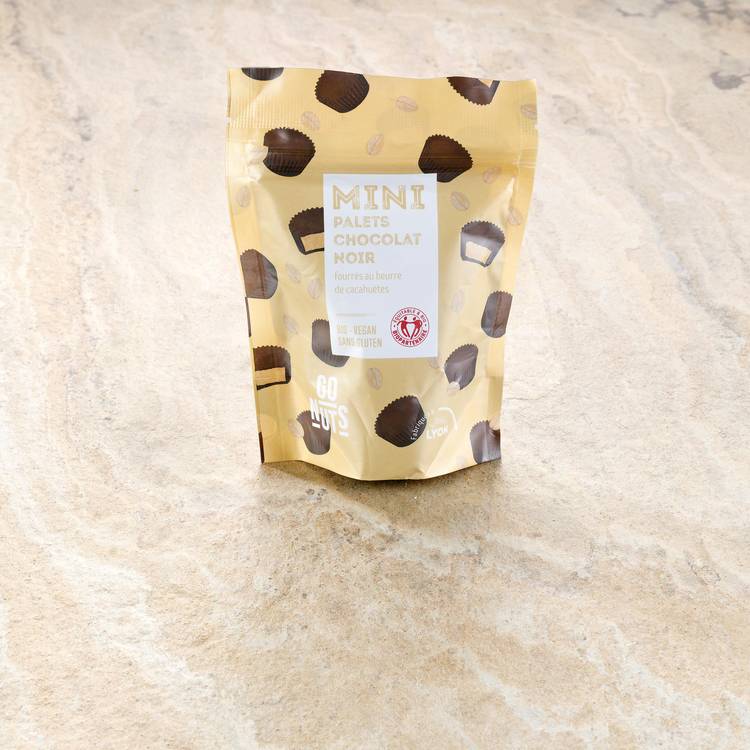 Les Mini palets chocolat noir et beurre de cacahuètes BIO