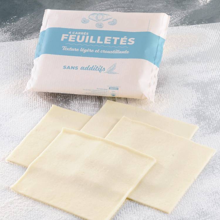 Les Pâtes feuilletées carrées