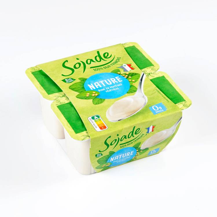 Les Yaourts soja nature 0% BIO "Sojade"