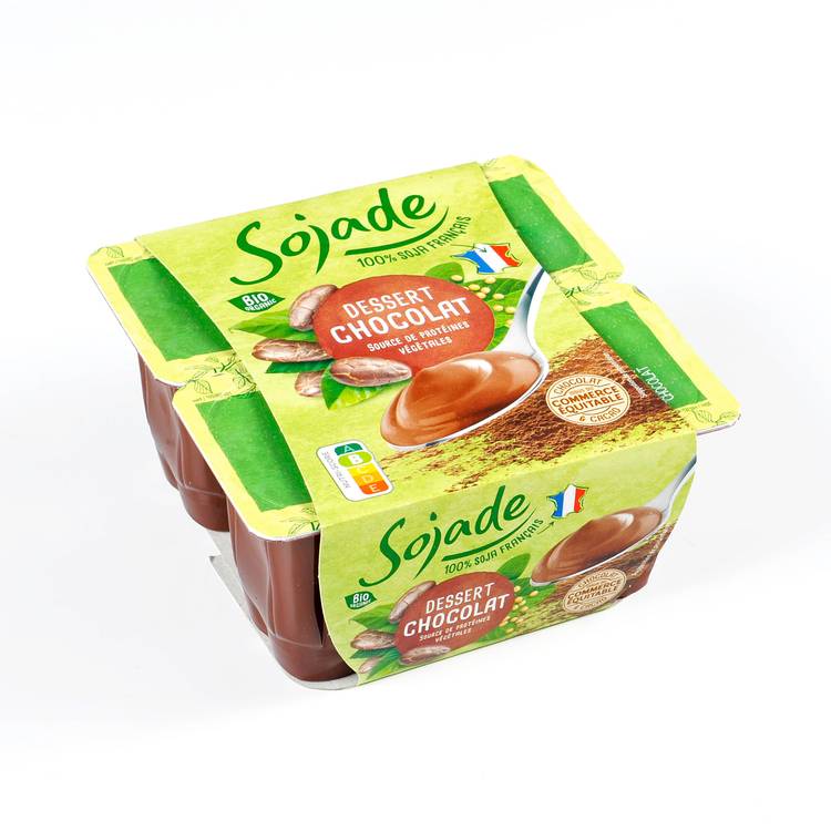 Les Yaourts soja chocolat BIO "Sojade"
