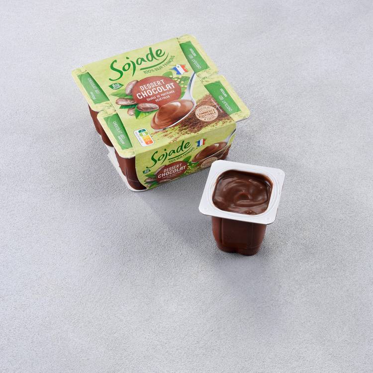 Les Yaourts soja chocolat BIO "Sojade"