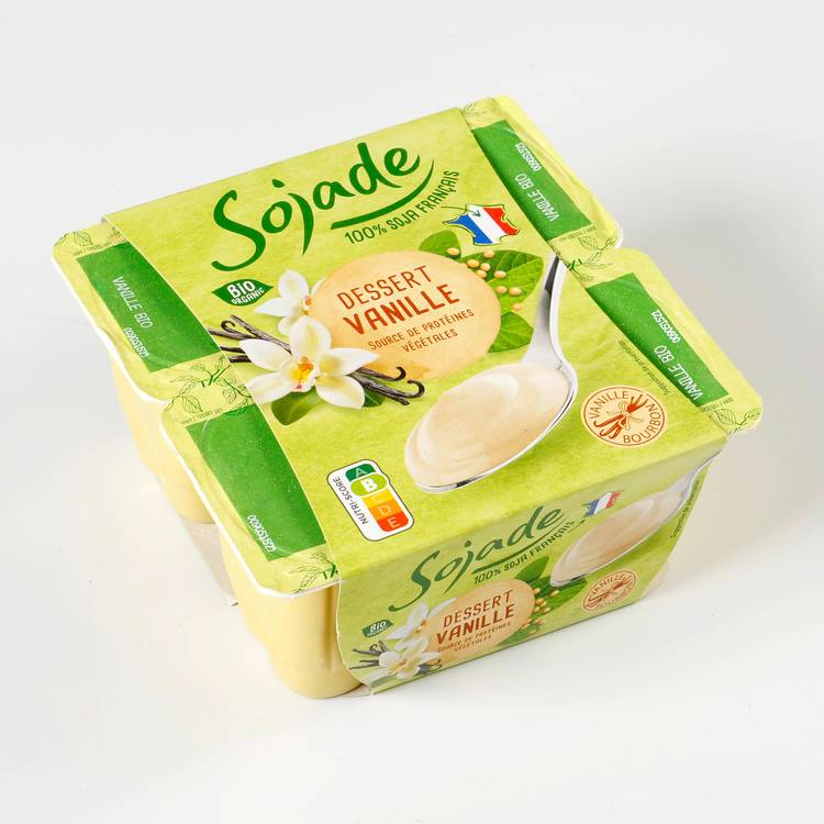 Les Yaourts soja vanille BIO "Sojade"