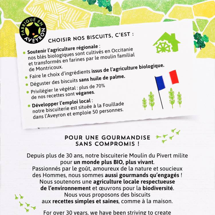 Les Biscuits p'tit dej céréales miel et chocolat BIO