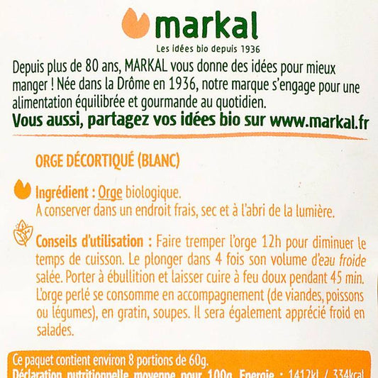L'Orge perlé BIO