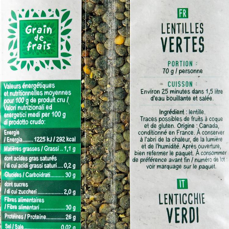 Les Lentilles vertes
