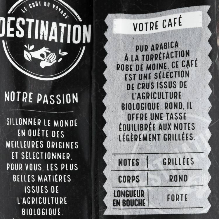 Le Café pur arabica moulu BIO