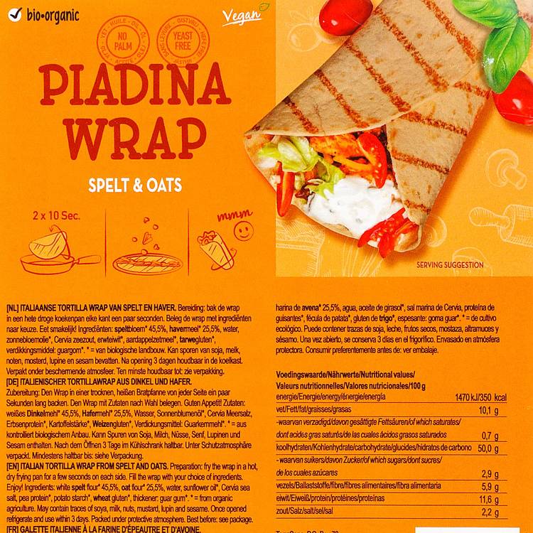 Les Pains wraps BIO