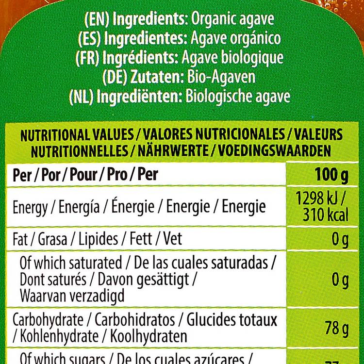 Le Sirop d'agave BIO
