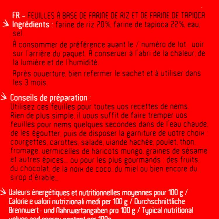 Les Feuilles de riz