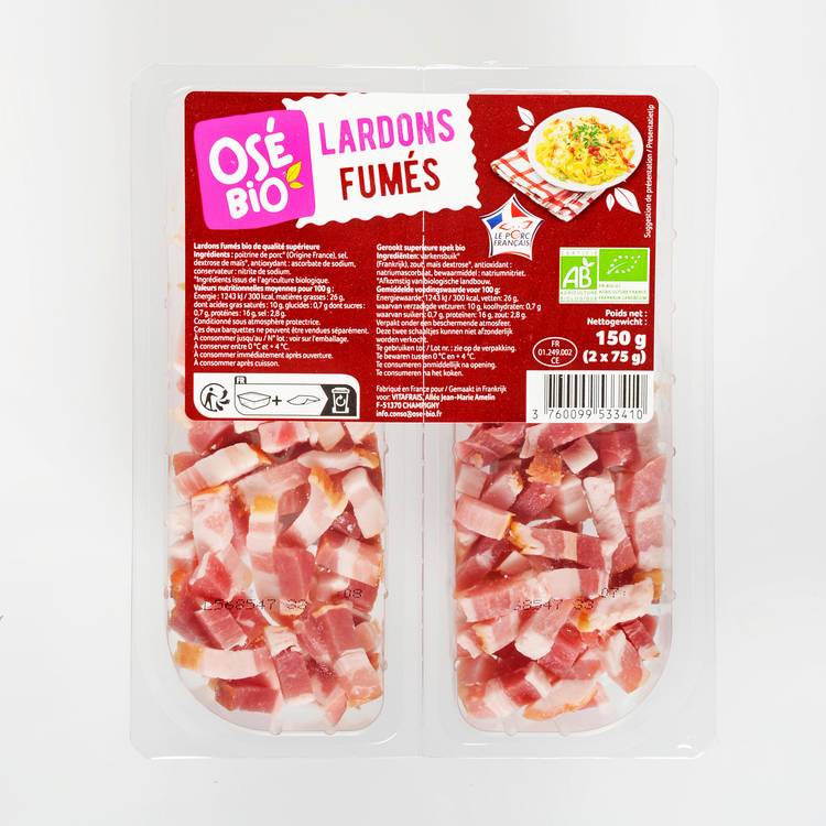 Les Lardons fumés BIO