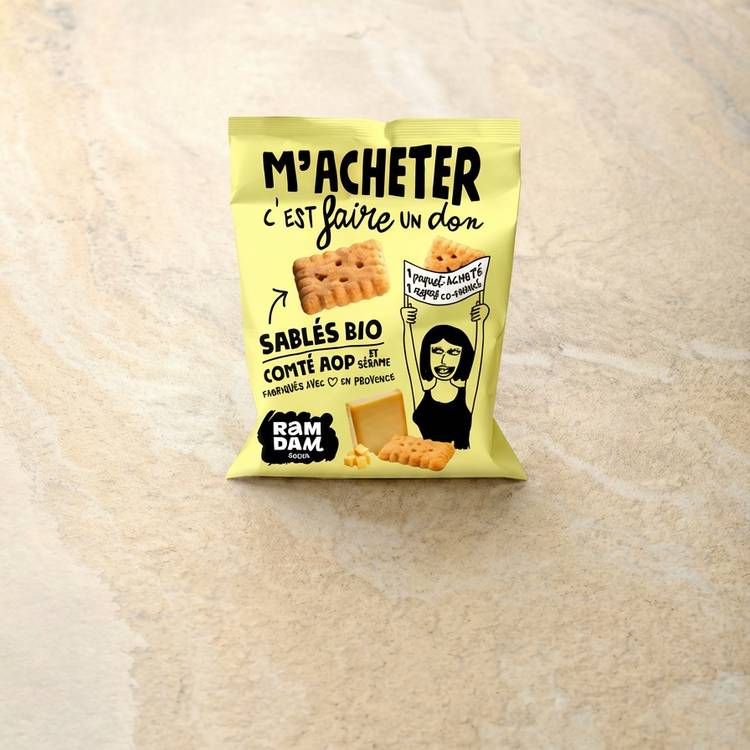 Les Sablés comté graines de sésame  BIO "Ramdam"