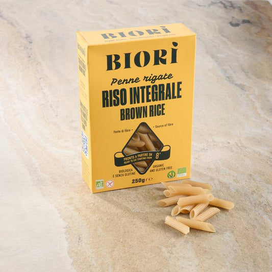 Les Penne riz complet sans gluten et BIO