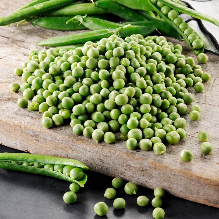 Les Petits pois frais écossés