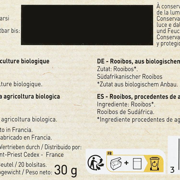 L'Infusion Rooibois sans théine BIO