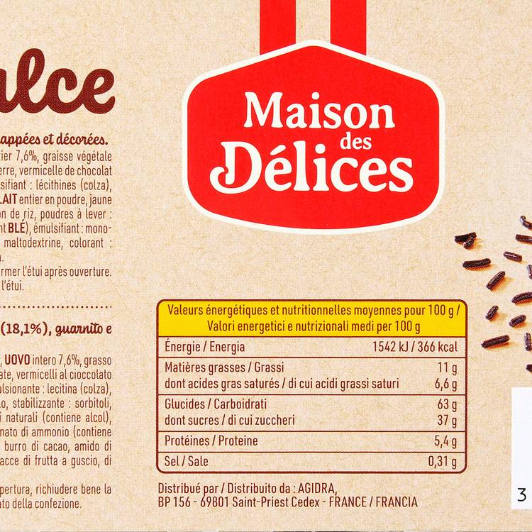 Les Choco dulce au cacao