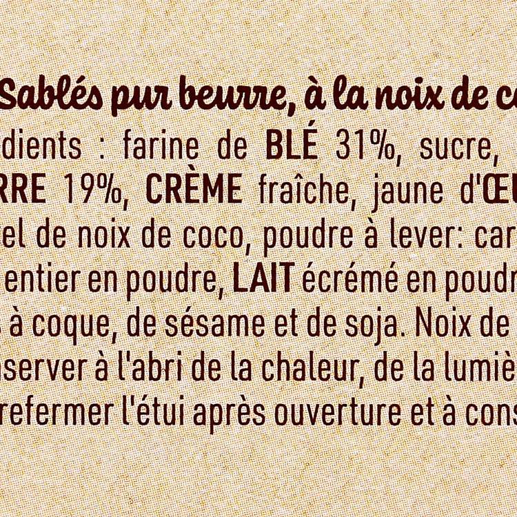 Les Sablés coco