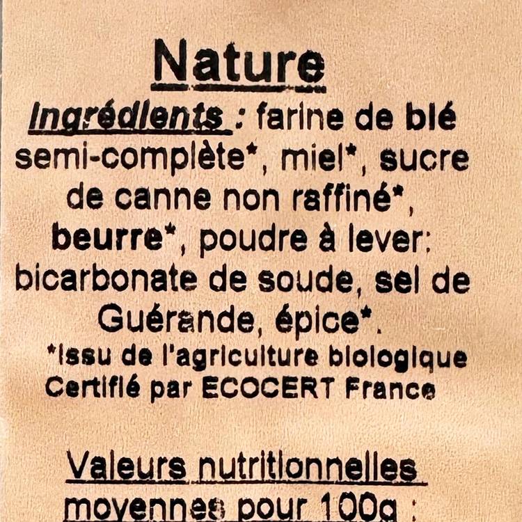 Le Pain d'épice nature BIO