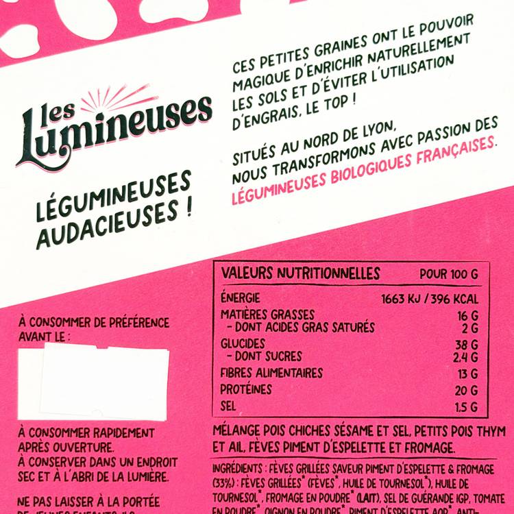 Le Mélange de graines grillées BIO "Les Lumineuses"