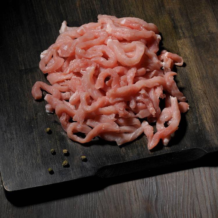 Les Emincés de porc