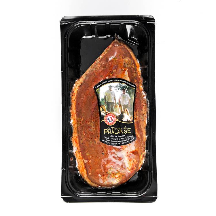 Le Magret de canard mariné au piment d'Espelette