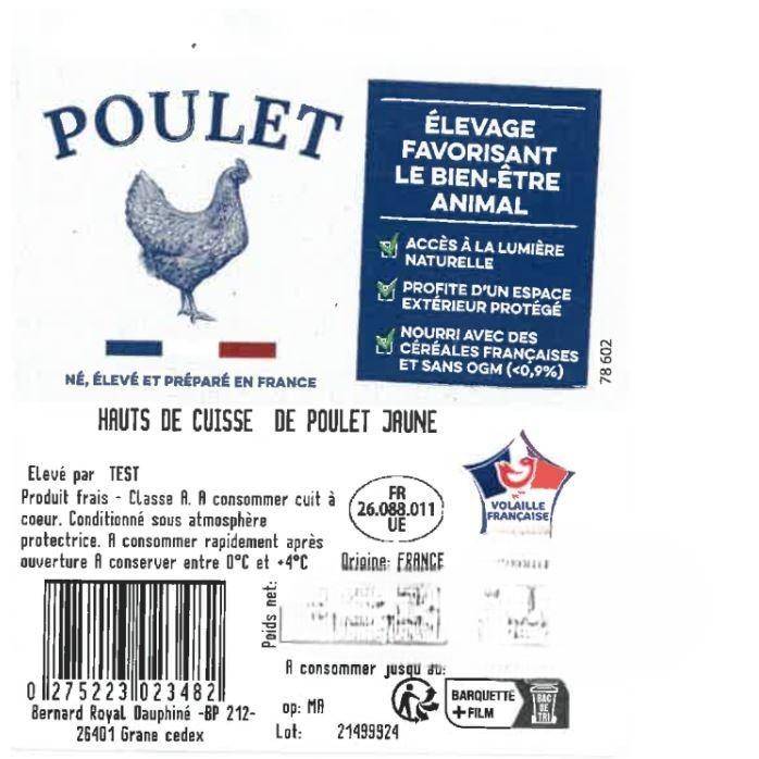 Les Hauts de cuisse de poulet