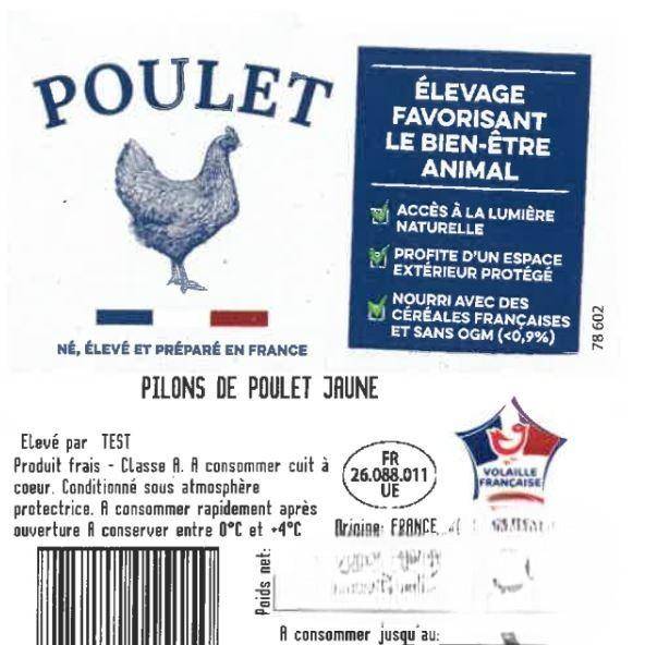 Les Pilons de poulet x4