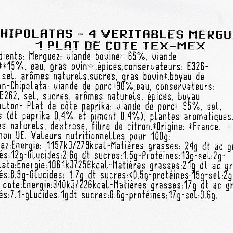 L'Assortiment pour grillade