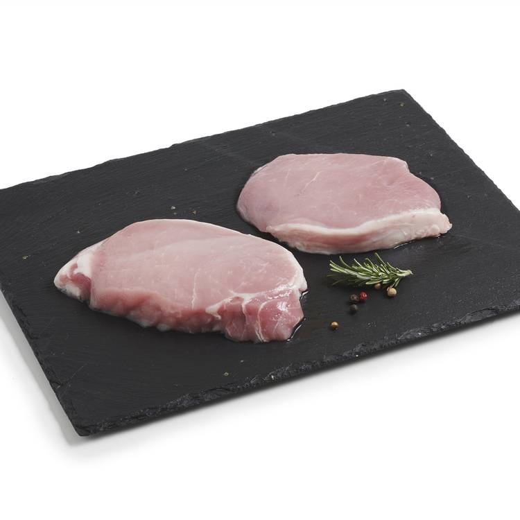 Les Tranches de longe de porc sans os