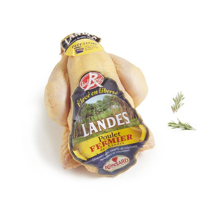 Le Poulet fermier jaune des Landes Label Rouge et IGP