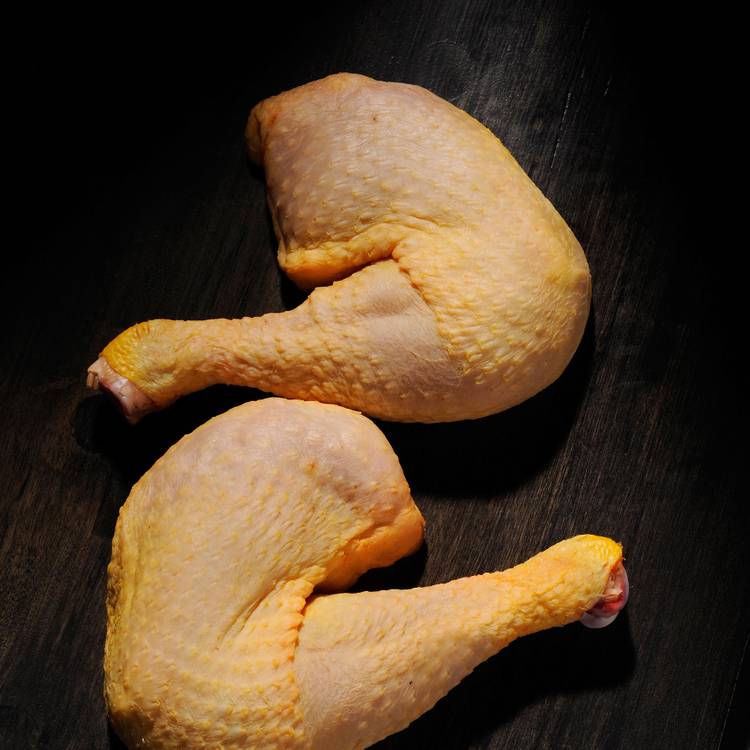 Les Cuisses de poulet fermier jaune Label Rouge et IGP
