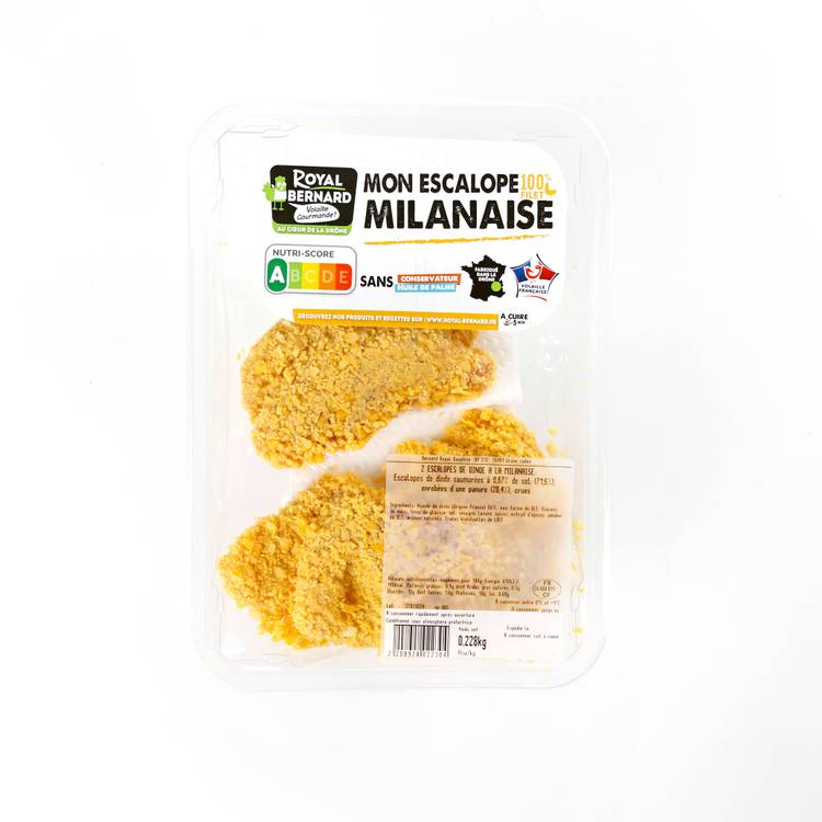 Les Escalopes de dinde à la milanaise