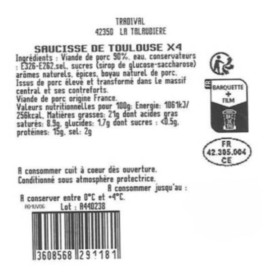 Les Saucisses de Toulouse à l'ancienne