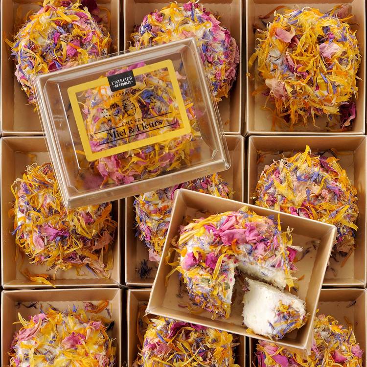 Le Chèvre enrobé de fleur au miel