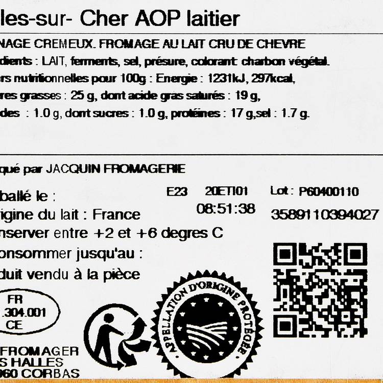 Le Selles sur Cher AOP crémeux