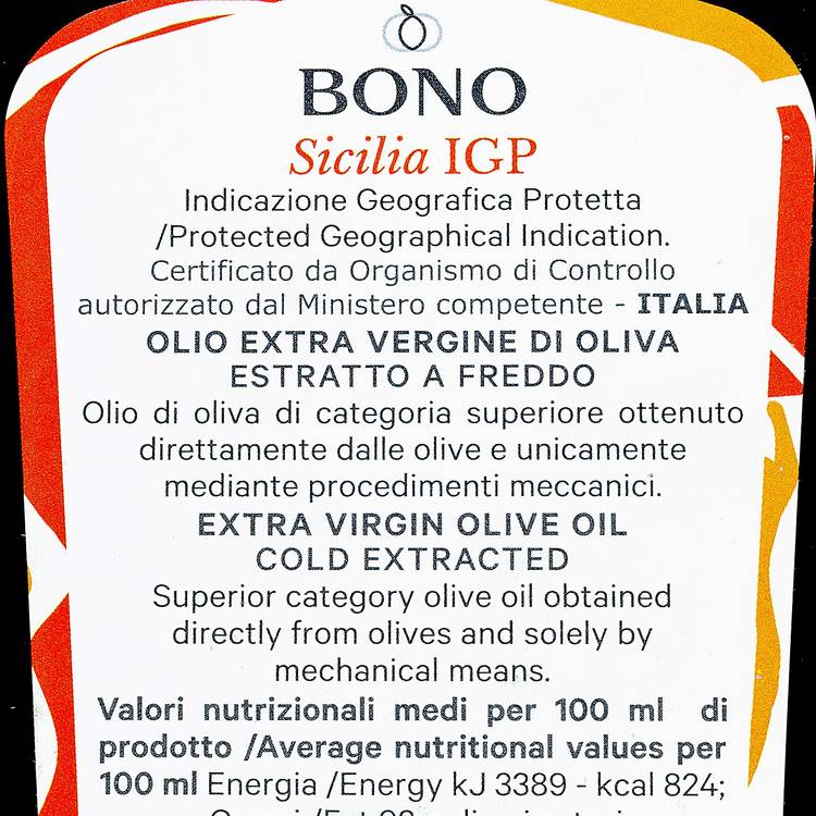 L'Huile d'olive Sicilienne extra-vierge IGP