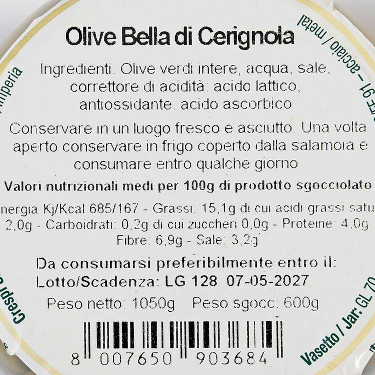Les Olives Bella di Cerignola Crespi