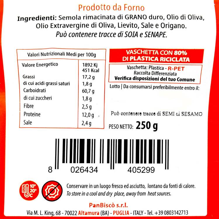 Les Bruschetta ''Panbisco''