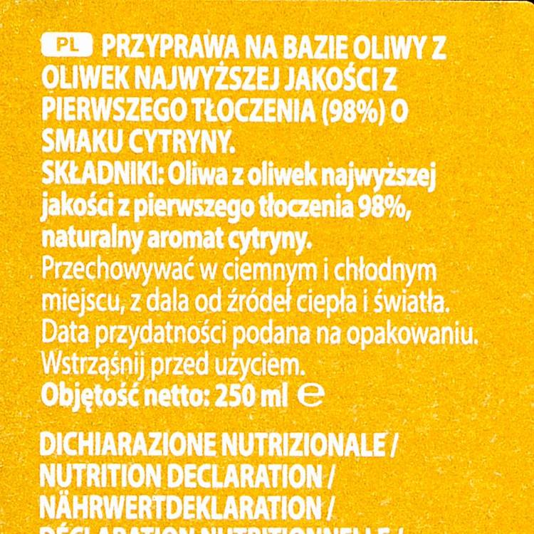 L'Huile d'olive au citron