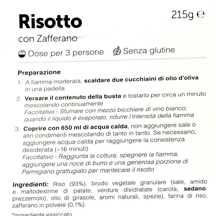 Le Risotto au safran "Le Voglie"