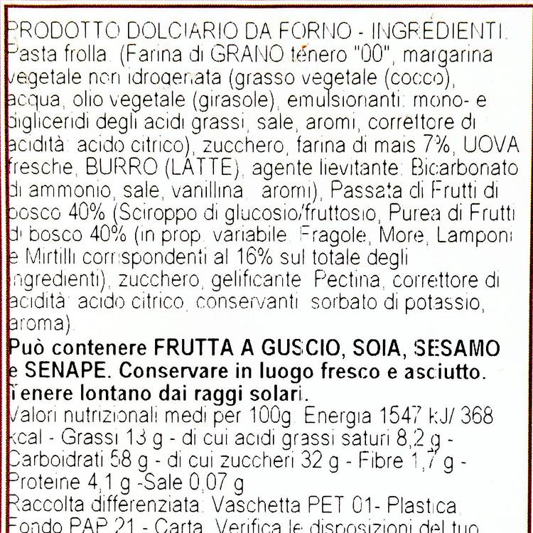 La Tarte aux fruits des bois "Nonna Lucia"