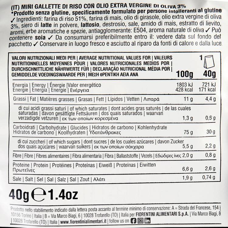Les Snacks de riz sans gluten