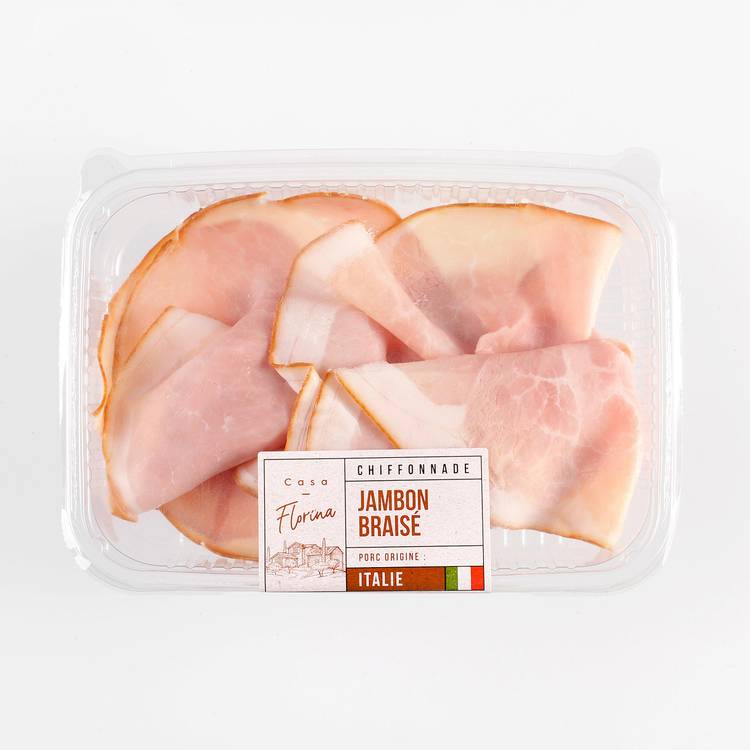 La Chiffonnade de jambon cuit braisé