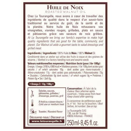 L'Huile de noix grillée "La Tourangelle"