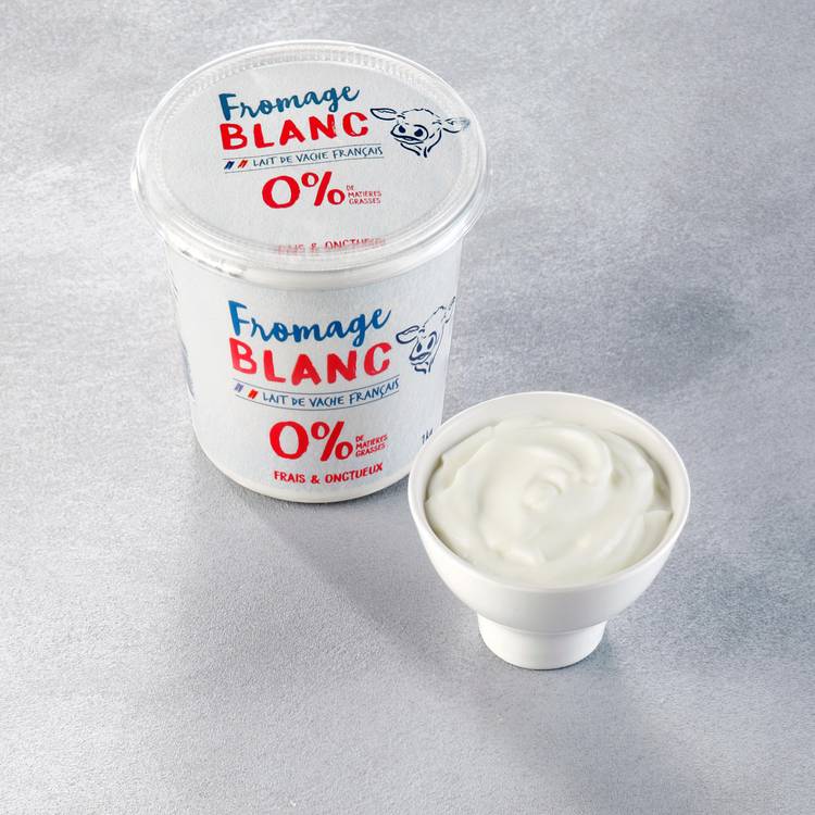 Le Fromage blanc frais onctueux 0%