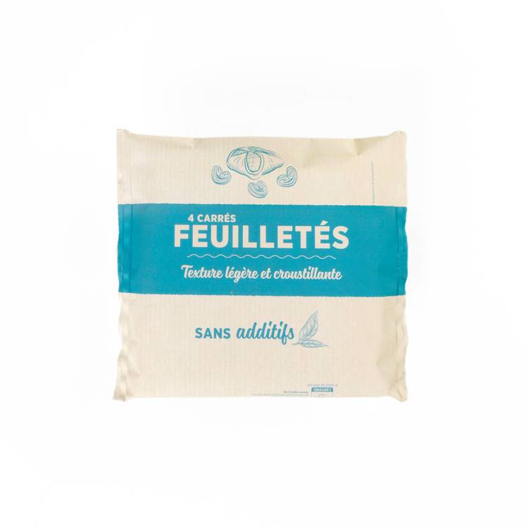 Les Pâtes feuilletées carrées