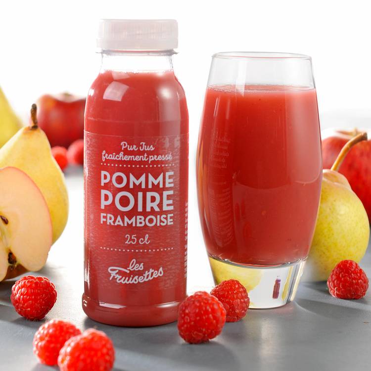 Le Pur jus pomme, poire & framboise